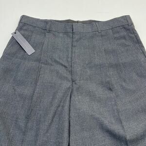 PERRY ELLIS PORTFOLIO Men’s 34 x 30 Gray Pleated Dress Pant